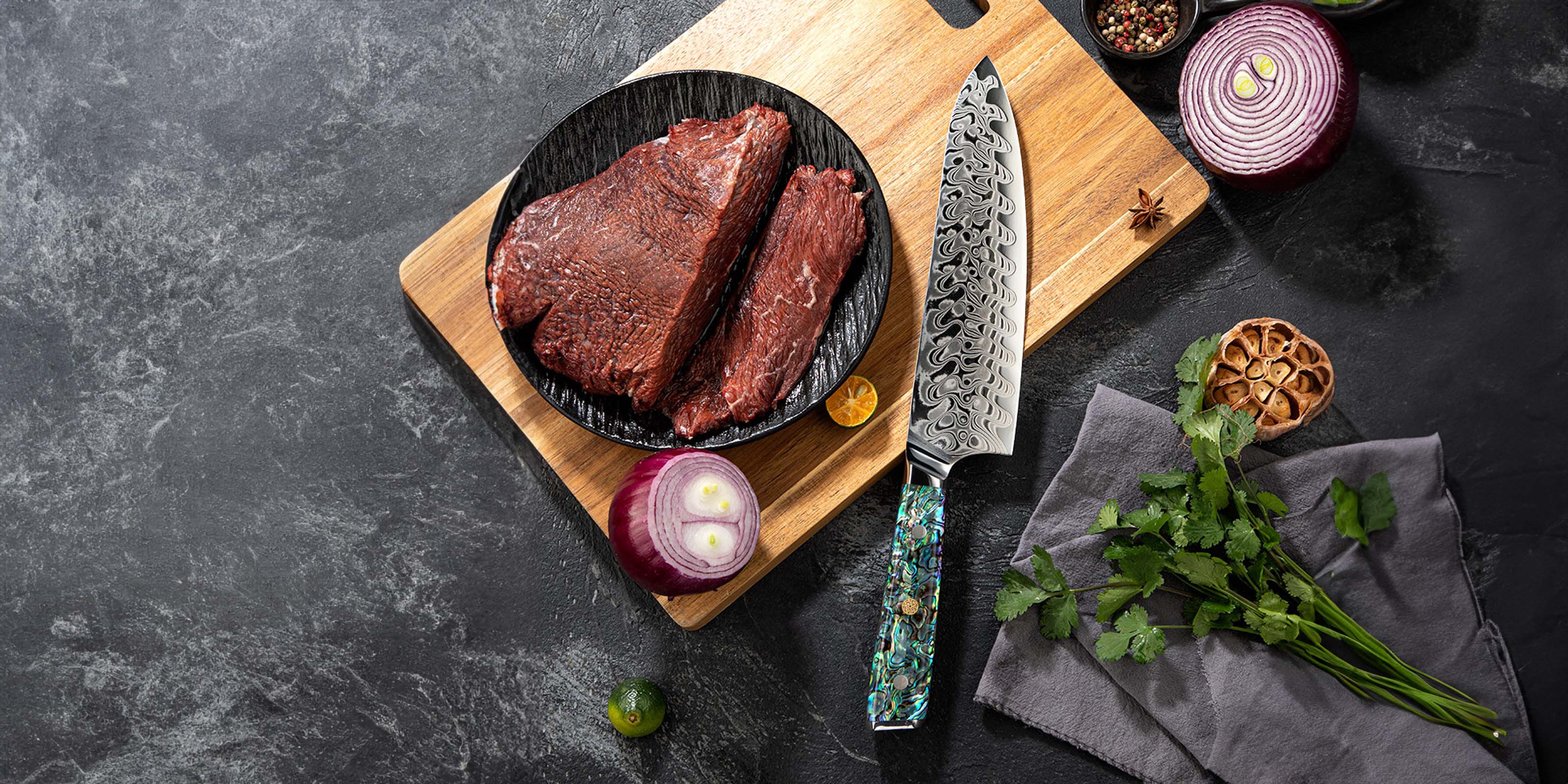 Damascus chief knife