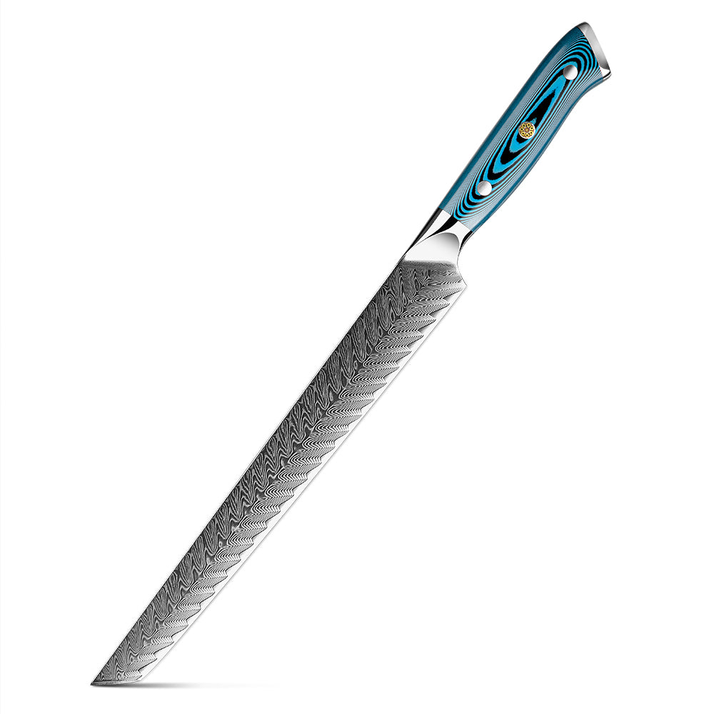 10-Inch Sujihiki Knife | Damascus Slicing Knife