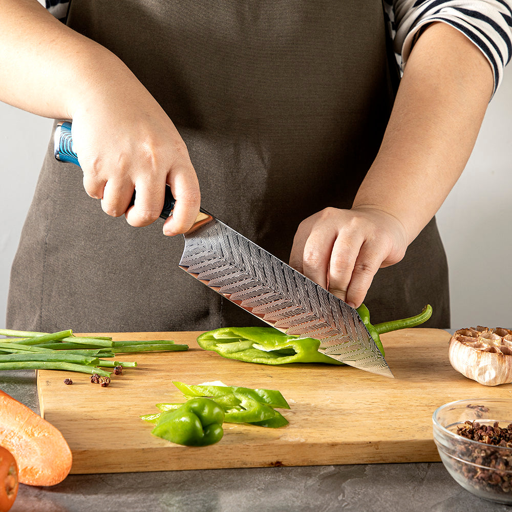 Bunka Knife | Damascus Japanese Kitchen Knife for Everyday Prep