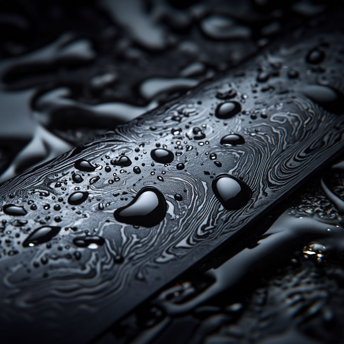 Water Droplets on Blade