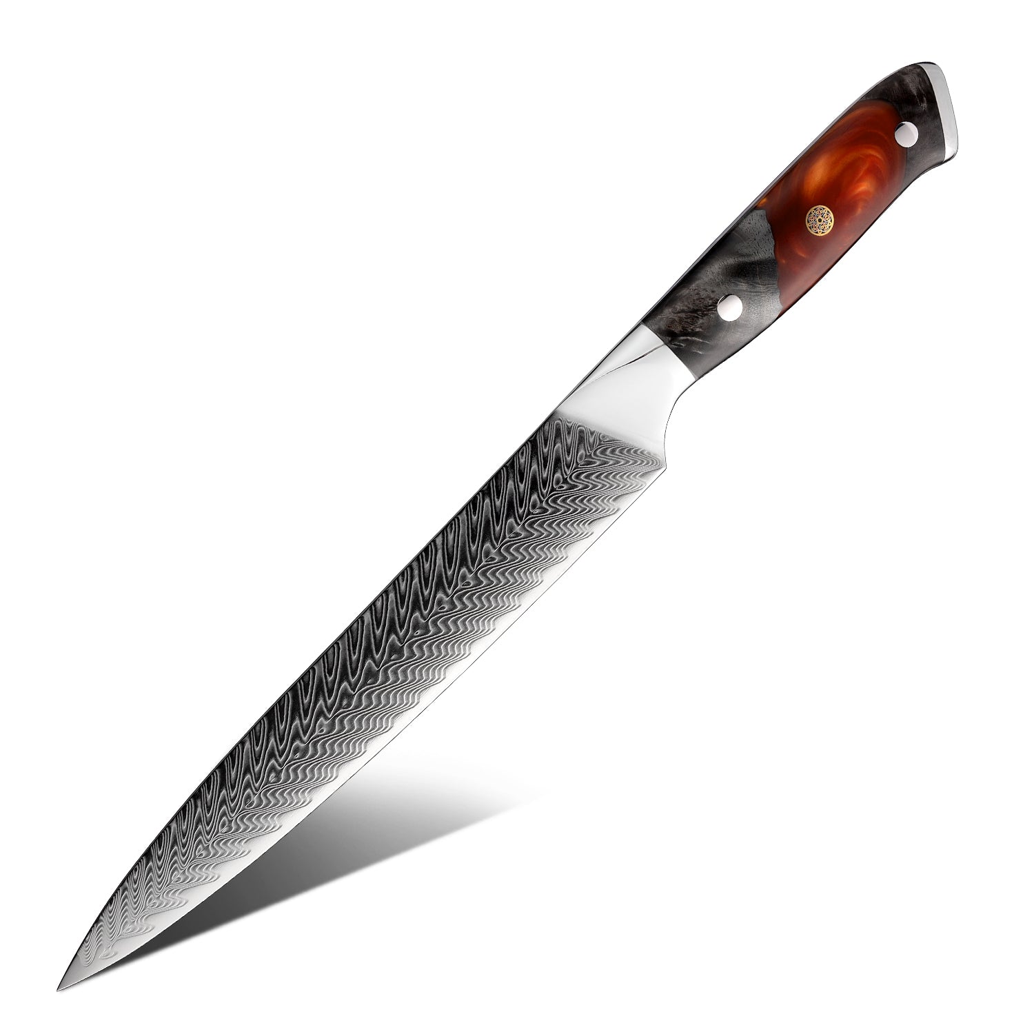 Fyn 8" Damascus Slicing Knife – Precision Cuts with Style