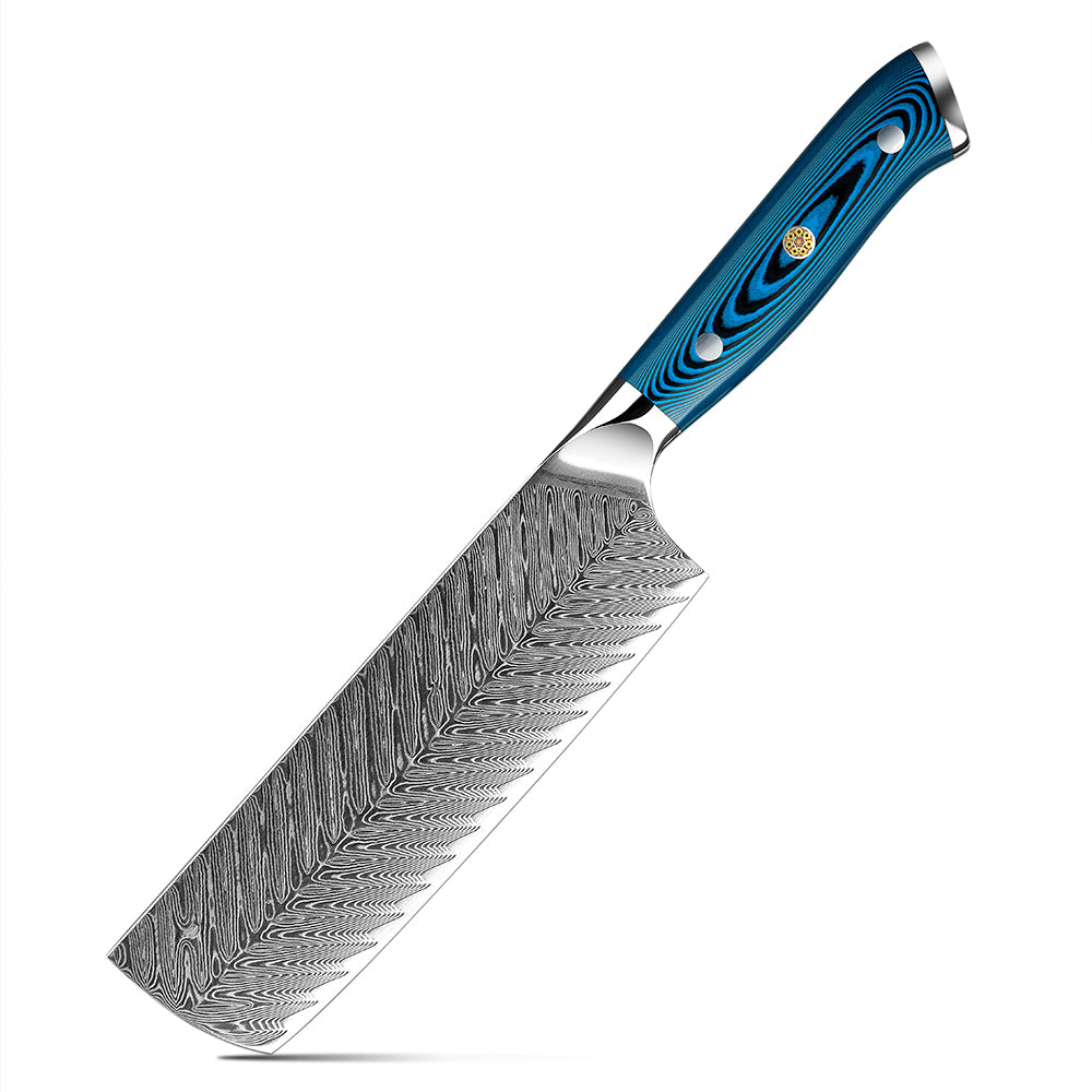 7 Inch Nakiri Knife | Damascus Japanese Vegetable Knife