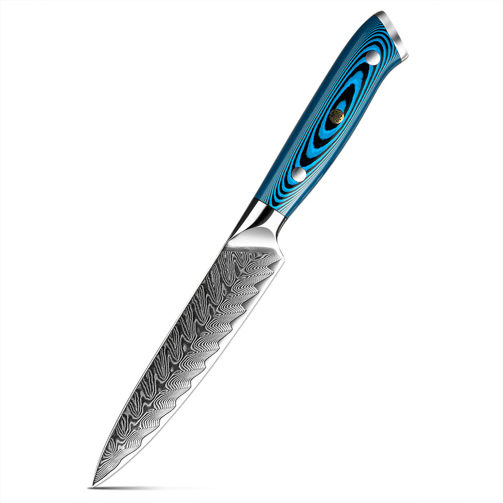 5 Inch Utility Knife | Damascus Kitchen Prep Knife