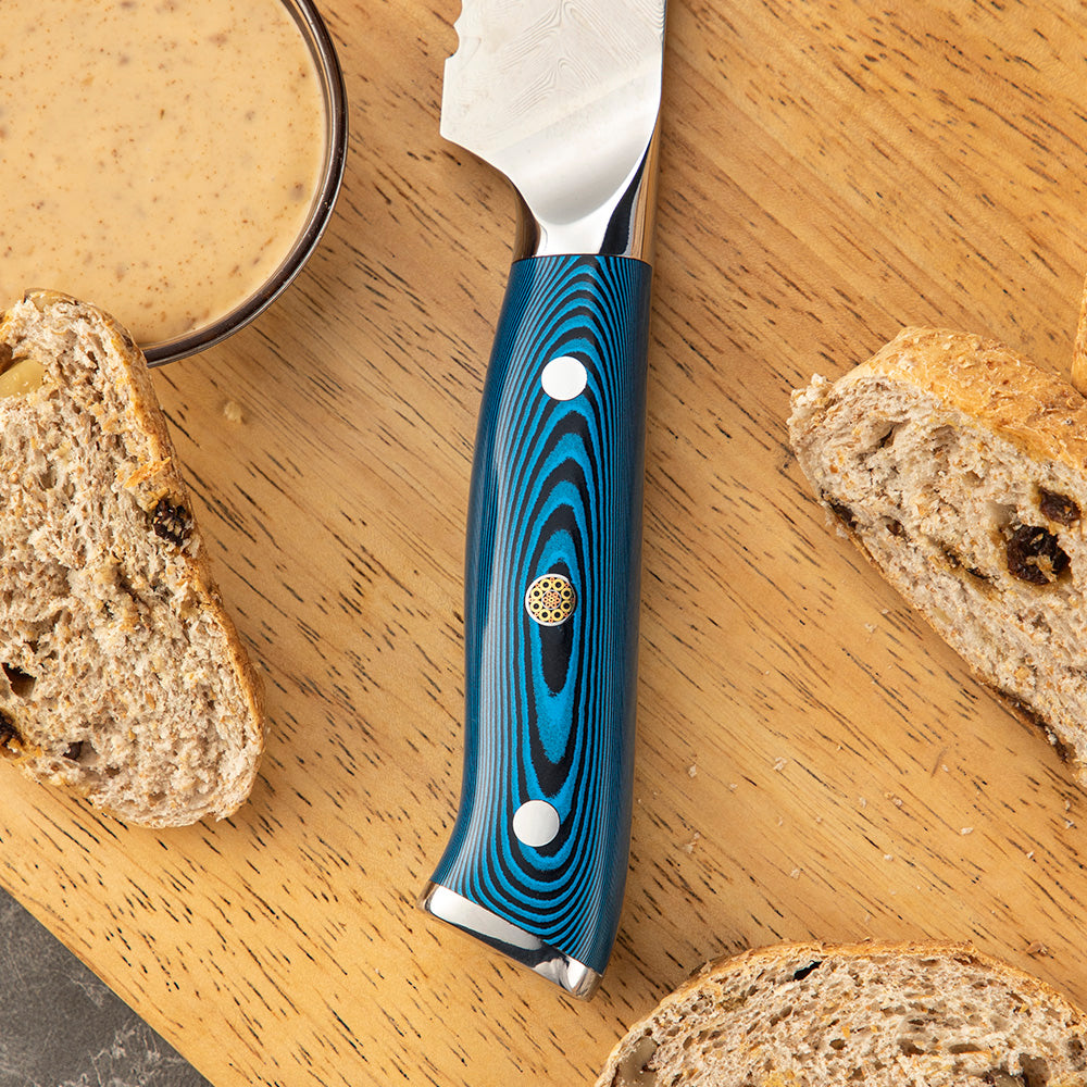 8 Inch Bread Knife | Damascus Serrated Bread Knife
