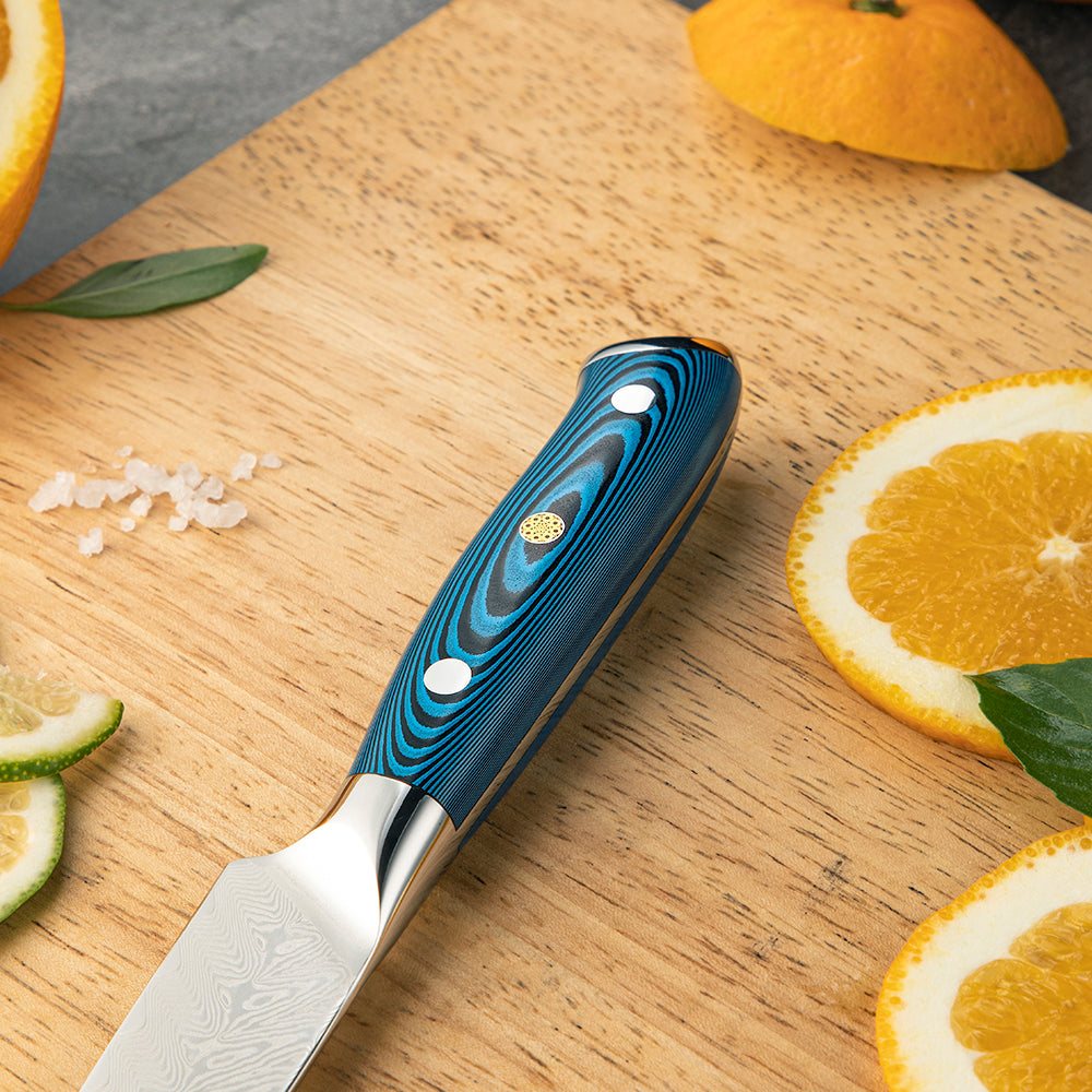 5 Inch Utility Knife | Damascus Kitchen Prep Knife